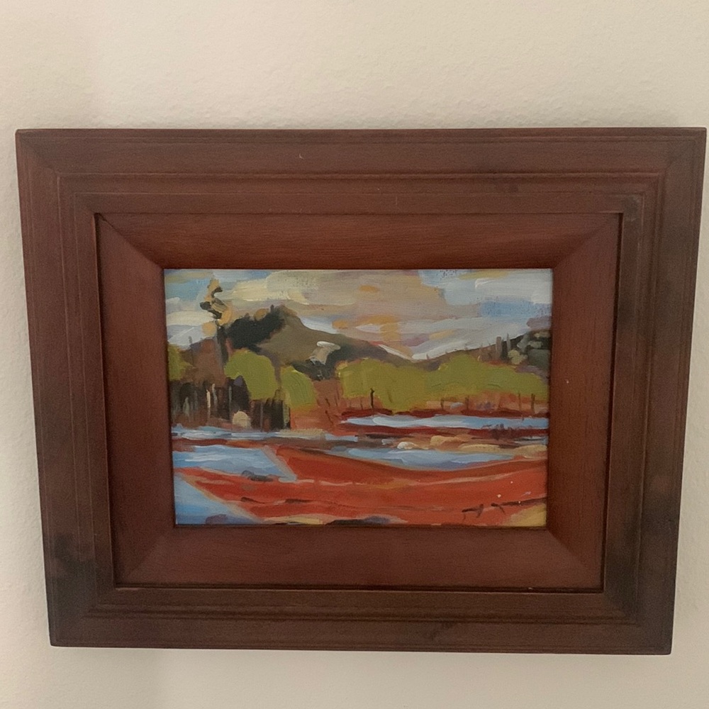 Original painting, 6” x 8”, framed, artist: your posher